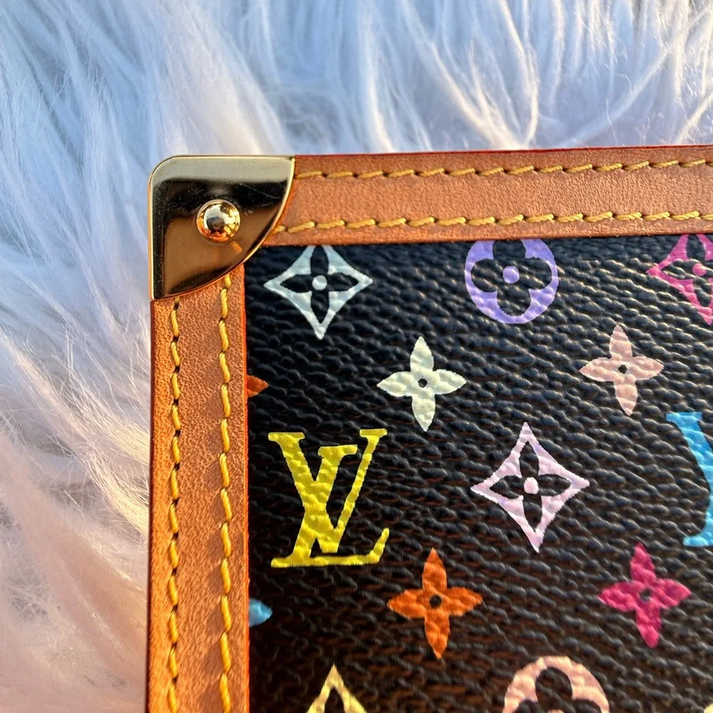 Louis Vuitton Large 6-ring Planner; Black Monogram Multicolor (fits A5 paper)